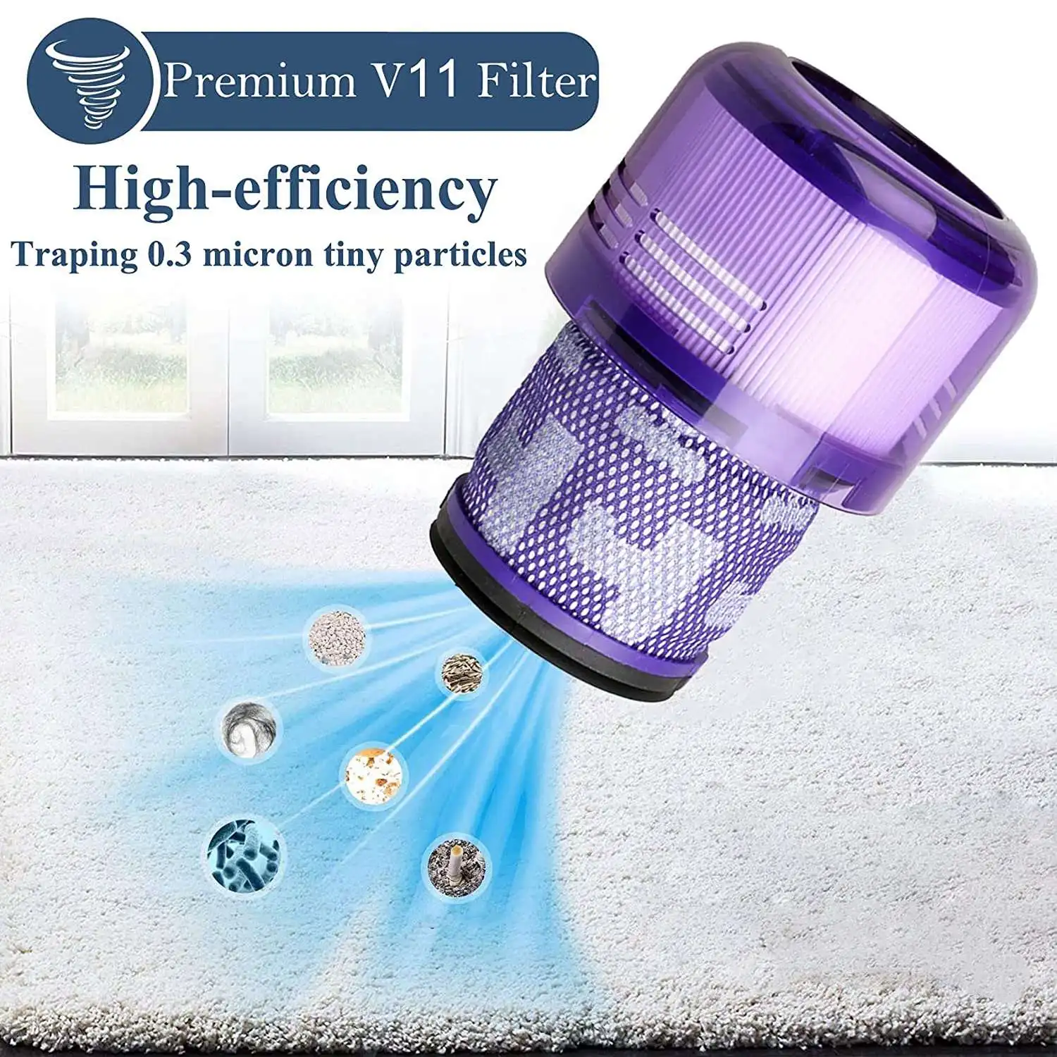Paquete de A09G-3 filtros de repuesto para aspiradora Dyson V11 V11 Torque Drive V11 Animal aspiradora inalámbrica filtro Hepa