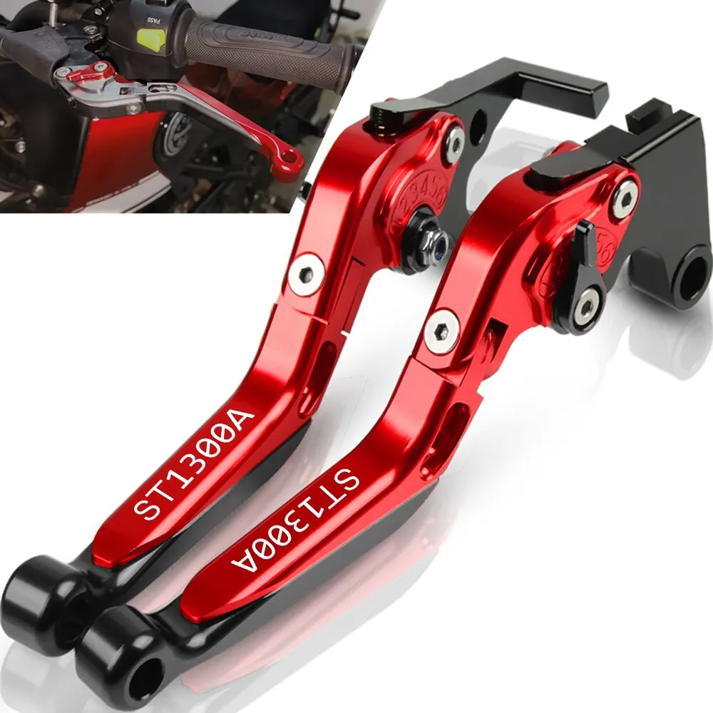 For HONDA ST1300 ST1300A 2003 2004 2005 2006 2007 Motorcycle Adjustable Foldable Handle Levers Brake Clutch Lever Adapter