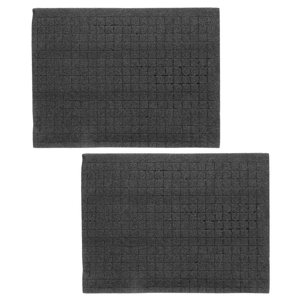 

2pcs Black Epe Pearl Cotton Tool Box Liner Thick Shock-Resistant Foam Insert For Tool Storage Diy Adjustable Organizer