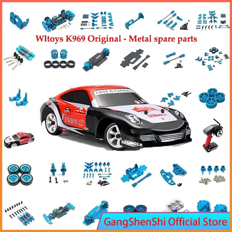 Adatto per WLtoys 1/28 K969 284131 K979 K989 K999 RC accessorio per auto telaio di aggiornamento in metallo Rc parti cingolate accessori per auto