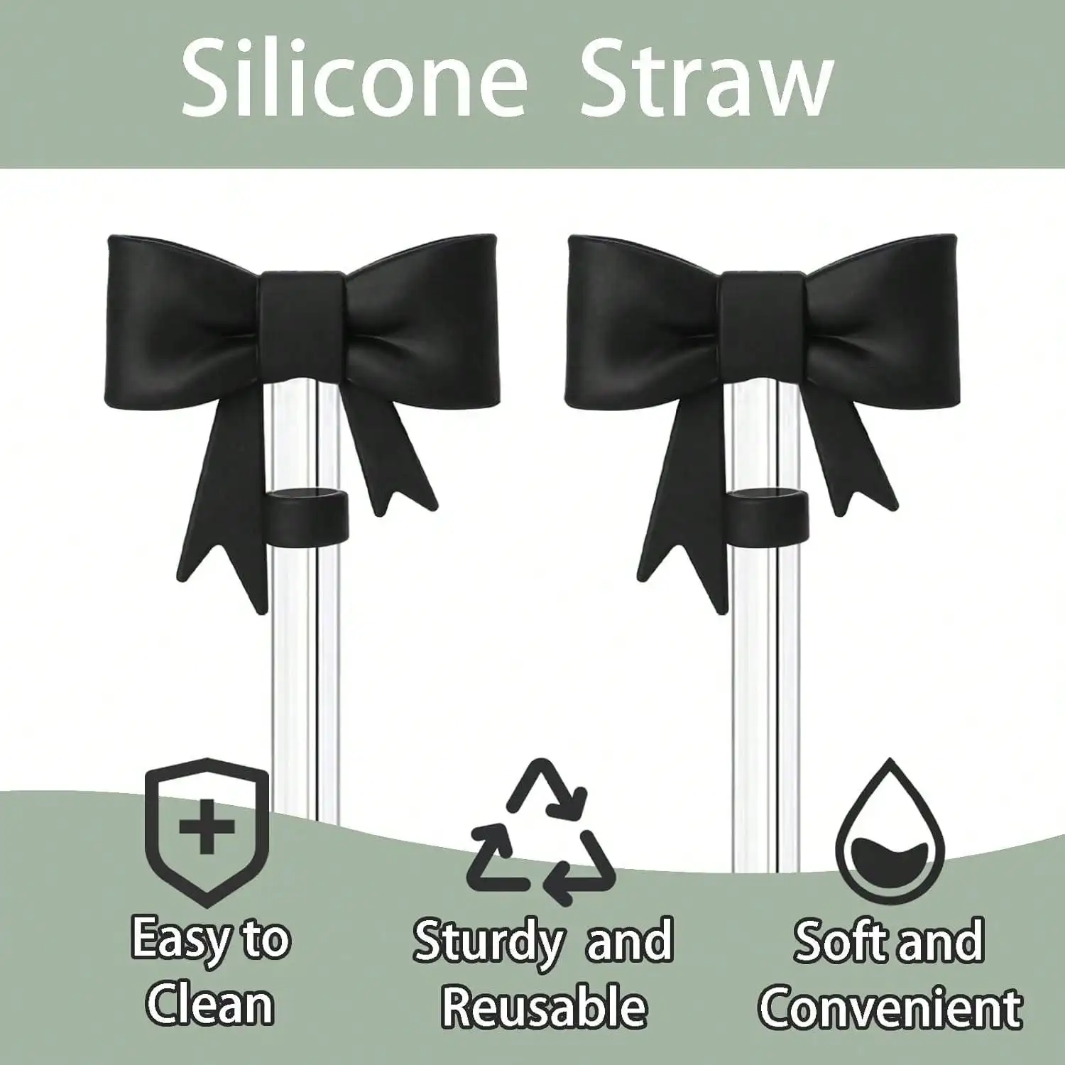 1/3pcs Bow Straw Covers Cap Toppers Compatible with Stanley 40 oz Tumbler Cups for 0.4in/10mm Stanley Cups Straws Accessories