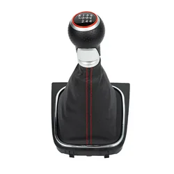 5 6 Speed Car Styling Manual Gear Shift Knob Lever Stick Pen For V-W Volkswagen Golf 5/6 MK5/6 Scirocco(2009) Octavia