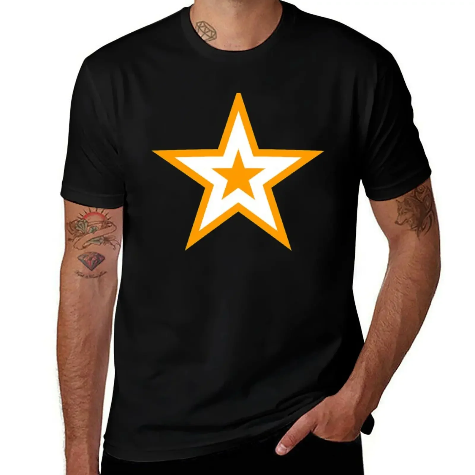 

Orange Star T-Shirt sublime blanks affliction shirts men t shirts