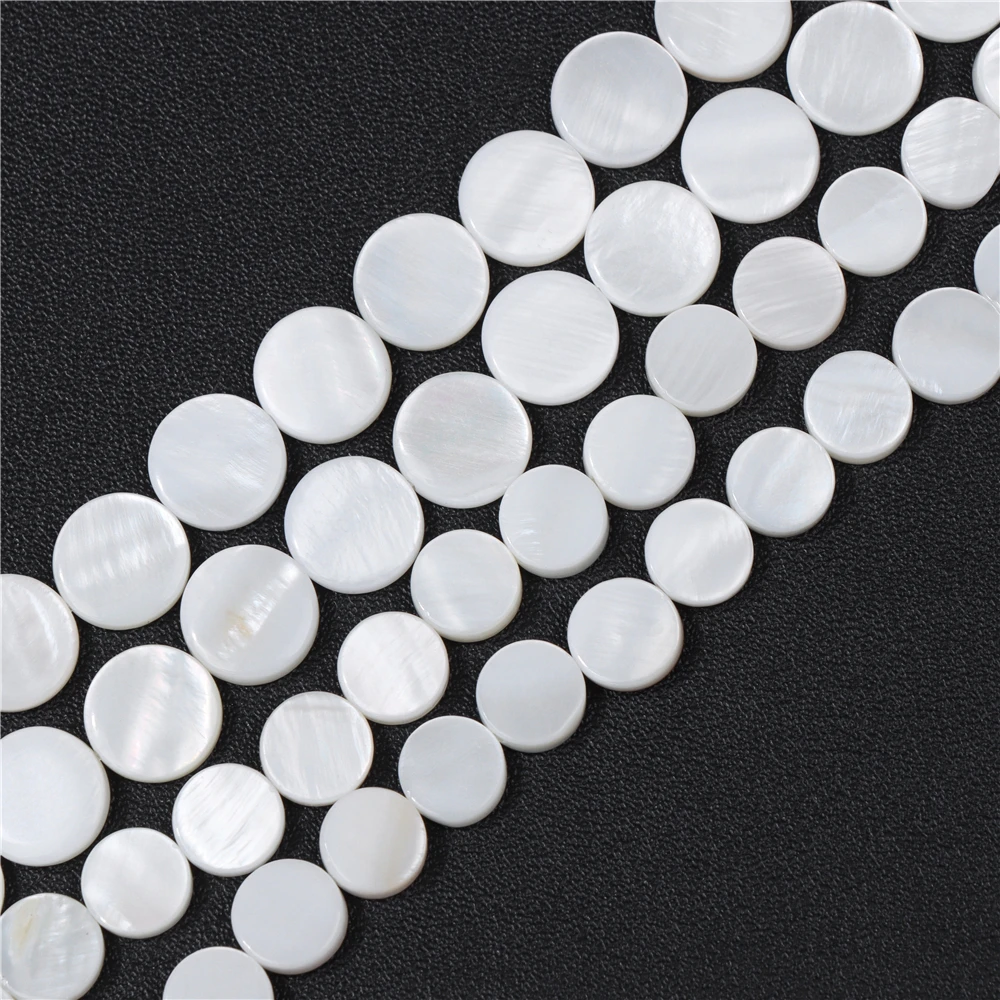 8mm 10mm Round Shape Shell Beads Colorful Mother of Pearl Beads for Jewelry Making DIY Bracelet Necklace Earrings Accessries