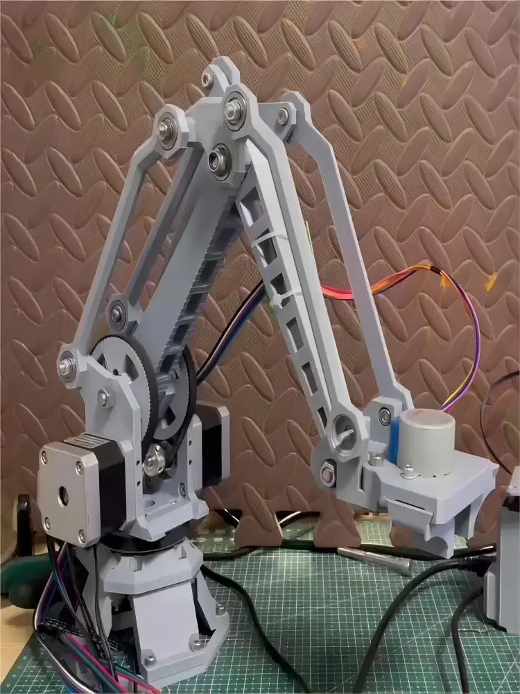 3D Printing High Precision 4-axis Stepping Robot Arm For Arduino Robot DIY Kit Compatible CNC Driver Stepper Claw Clamp Kit