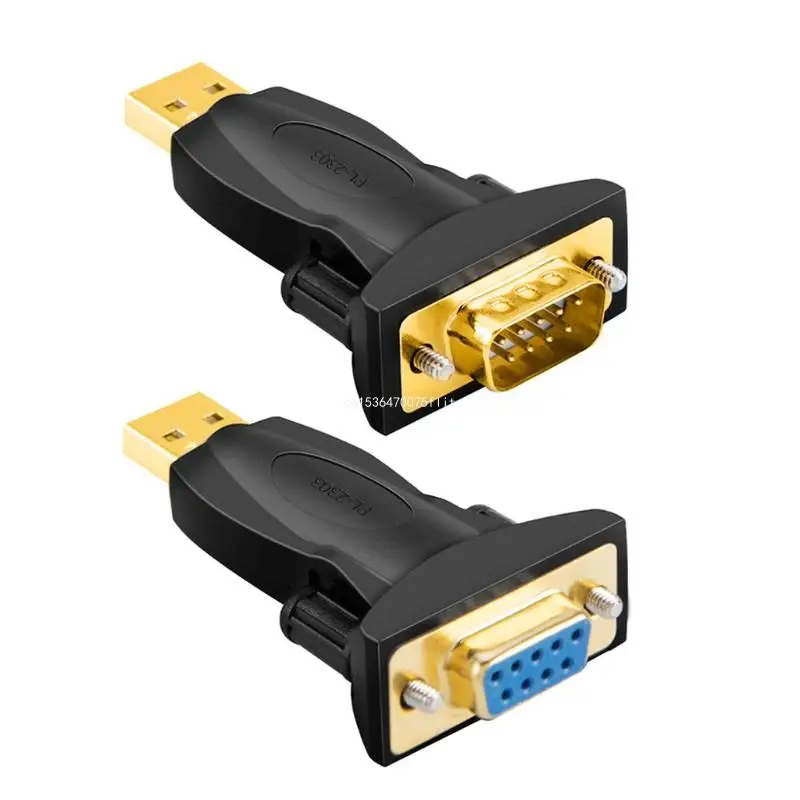 

USB2.0 to DB9 Serial Line 9pin COM Port USB to RS232 Serial Line Male Female Converter Gold-Plated 9pin Adapter DropShipping