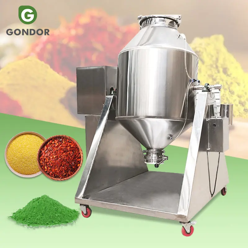 

Protein Coffee Food Tea Vertical Dry Ingredient Washing Blender Spice Mix Machine Food Powder Drum Mixer