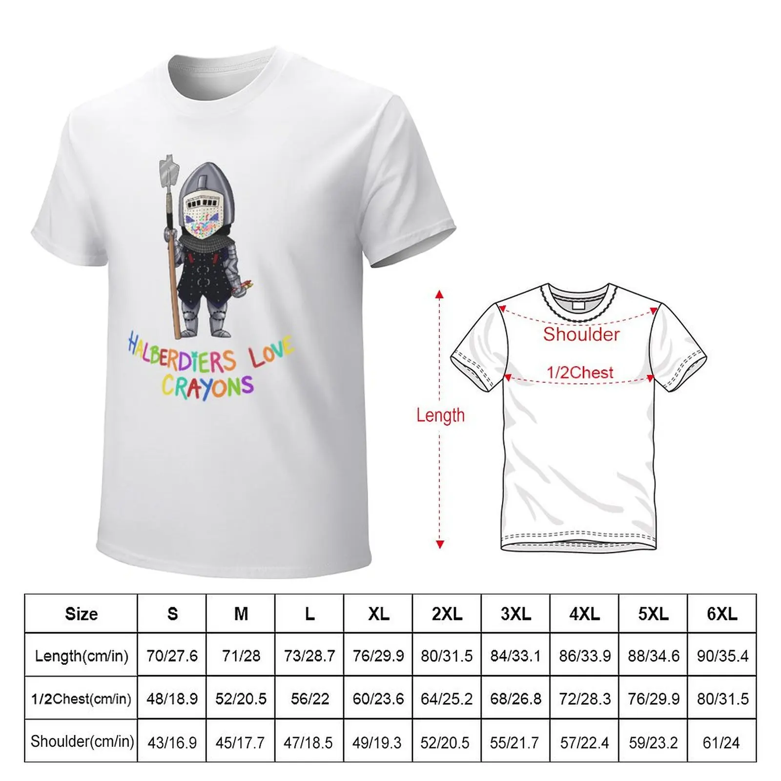 Halberdiers love crayons! T-Shirt for a boy customs mens big and tall t shirts