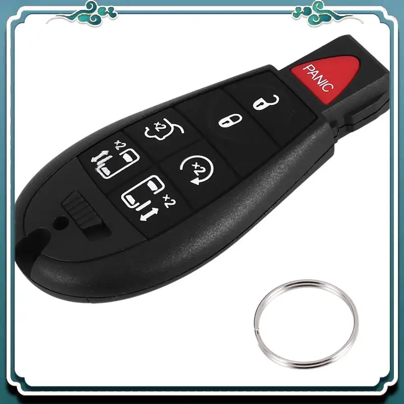 ABTU-Telecomandi per auto Portachiavi a 7 pulsanti compatibile per Chrysler Town Country 2008-2015 Dodge Grand Caravan 2008-2014