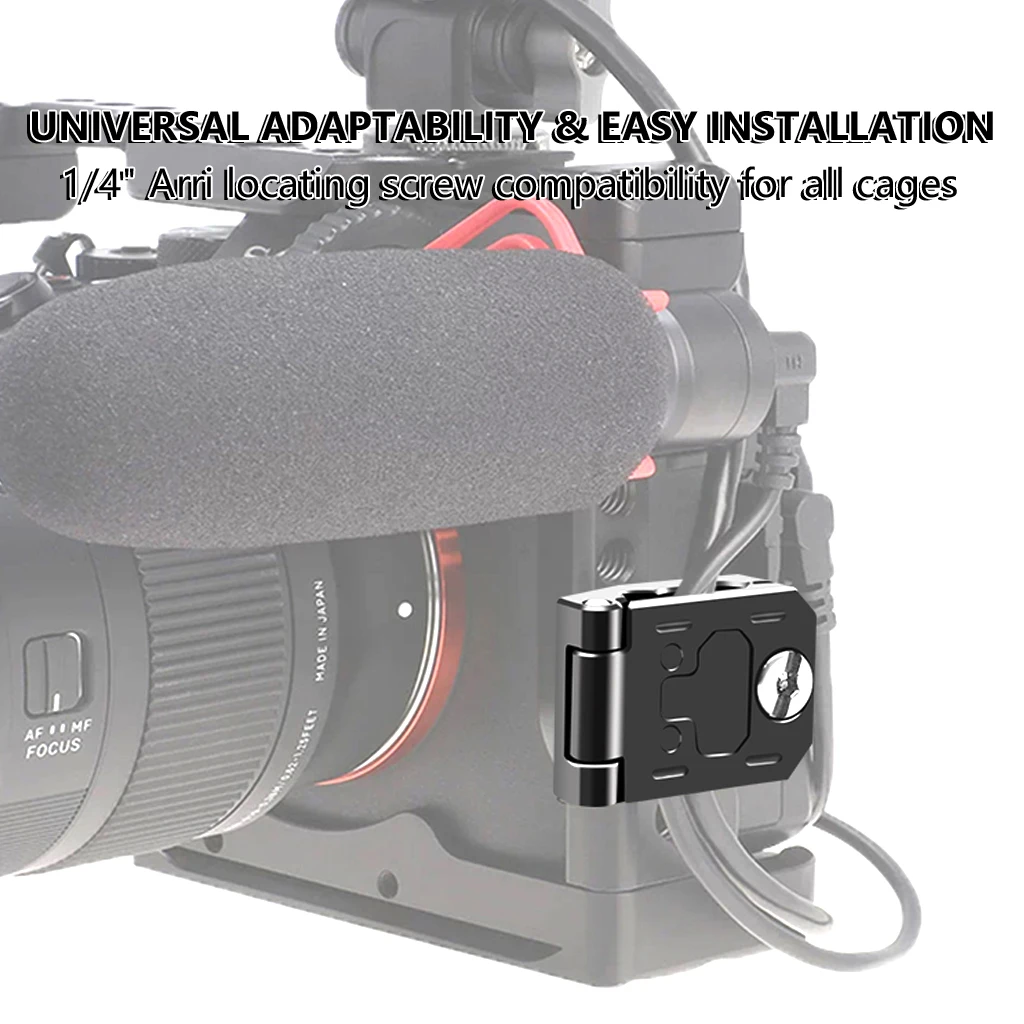 Kamerakabelklemme mit 1/4 Zoll Arri-Schraube für Kamerakäfig-Rig, HDMI-kompatibler Kabelclip für 4 mm 5 mm 6 mm 8 mm Kabel – Detail 5