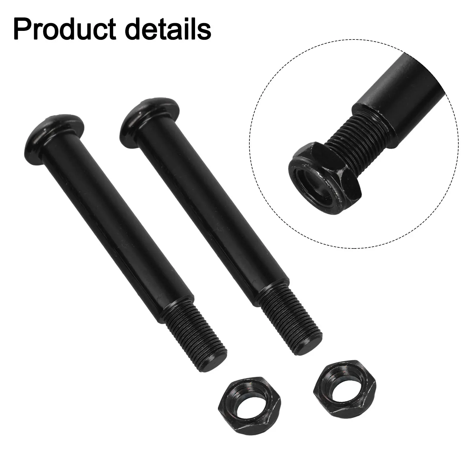 Metal Treadmill Pedal Bolt & Nut Left and Right Design Easy Installation Perfect for Exercise Bikes and Treadmills