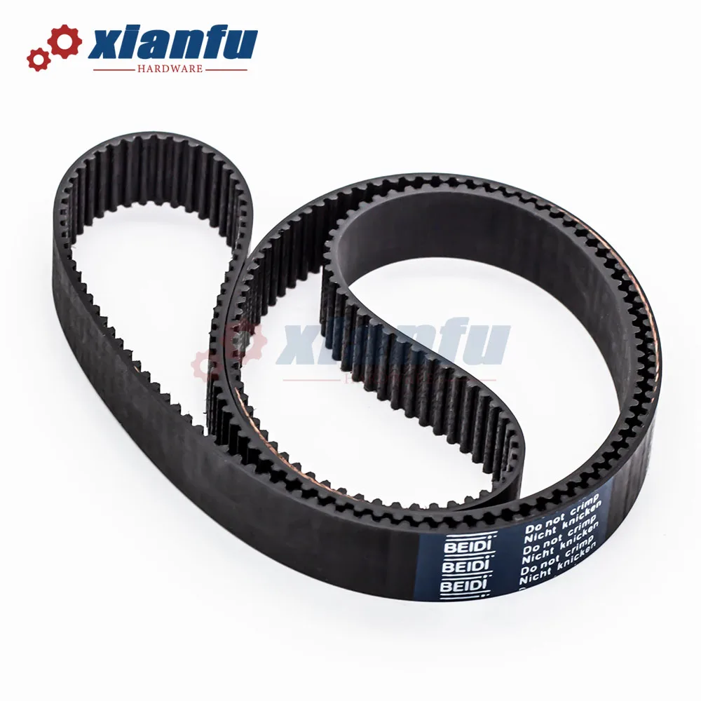 HTD 3M Timing Belt Lp=1125 1140 1170 1200 1209 1263 1335 1344 1359 1374 1500mm Width 6/10/15/20mm Closed Loop Rubber Perimeter