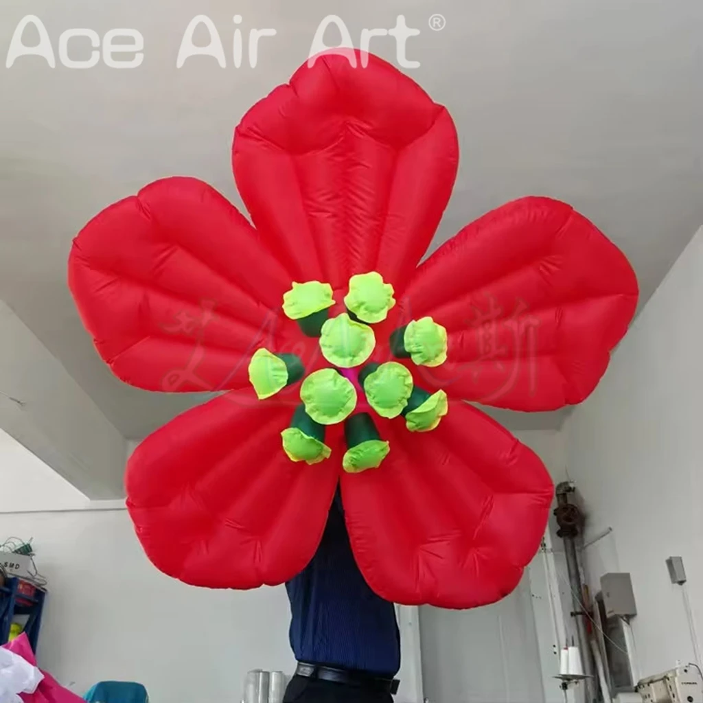 Aufblasbarer Gartenbogen, Hochzeits-Blumenbogen-Ballon, exklusives Blumenmuster für Veranstaltungen im Freien