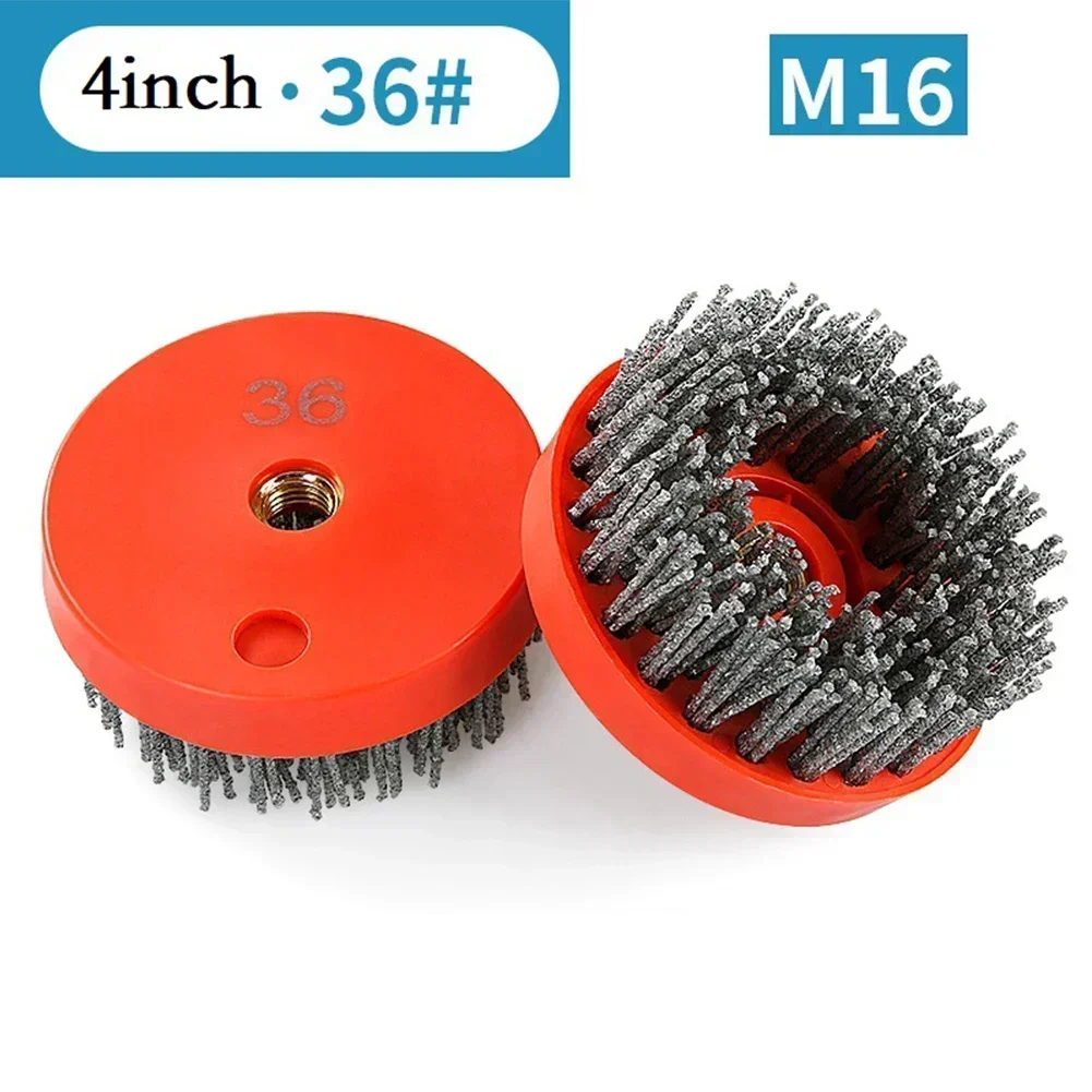 4inch 110mm M16 Circular Abrasive Nylon Brush Stone Polish Granite Marble Clean Workshop Equipment Power Tool Grinder Wheels