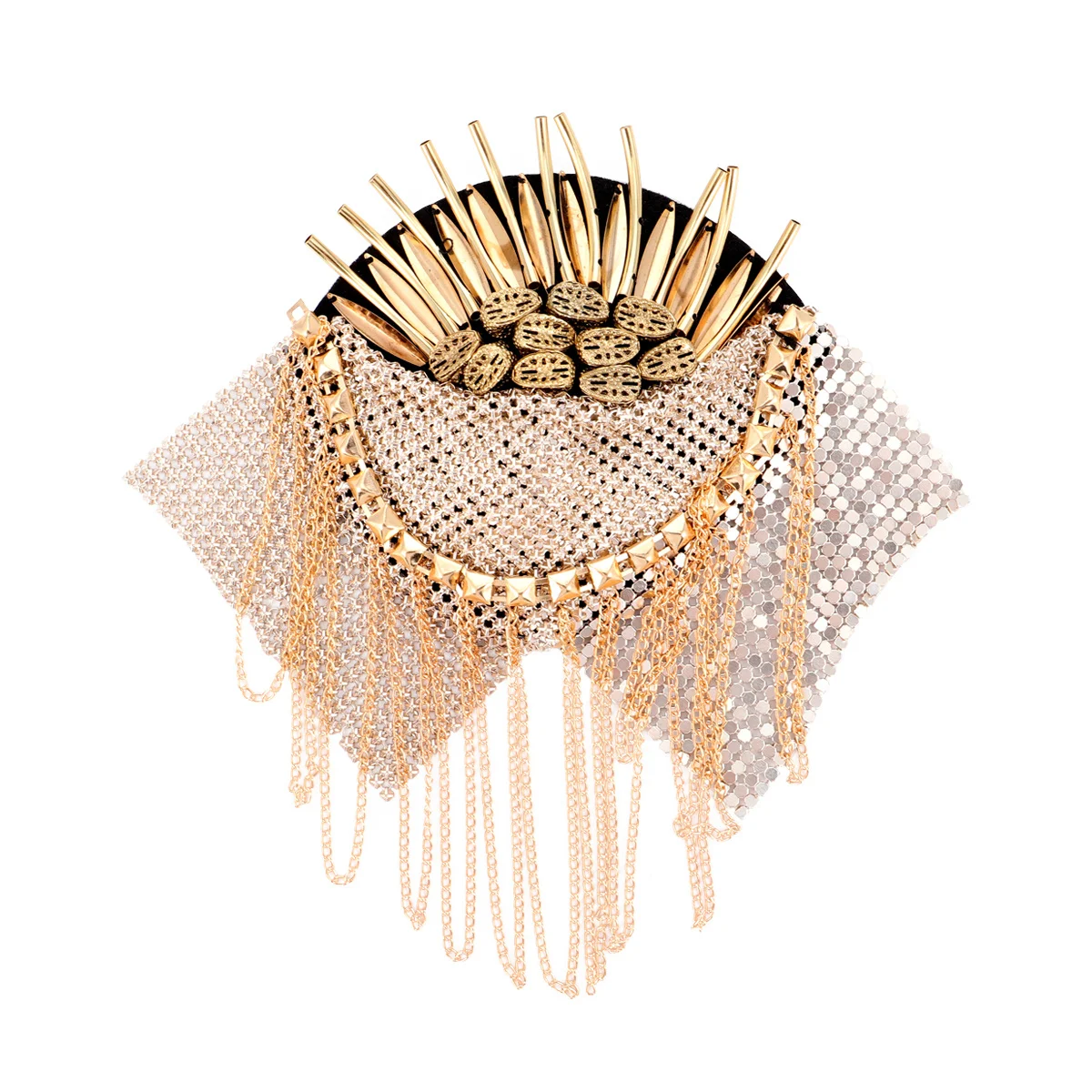 1 pz Spallina per spalla con nappa per spilla sul petto per spalla Accessorio di moda fresco Frangia Spallina Decor Regalo in stile unico