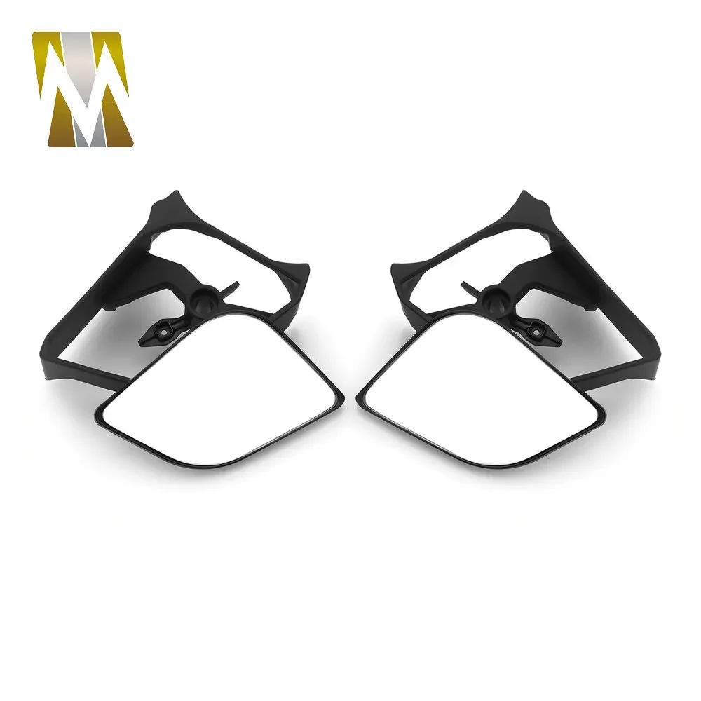 XMAX Side Mirrors Convex White Lens Rear View Mirror with ABS Modification Holder For YAMAHA XMAX 250 300 400 2017-2022