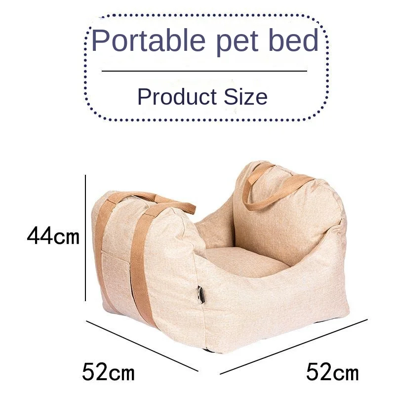 Dog Car Seat Bed Sofa Travel Creative Portable Car Dog Kennel Nest SUV Front Rear Car Home Outdoor Pet Carrier Vehicle Kennel