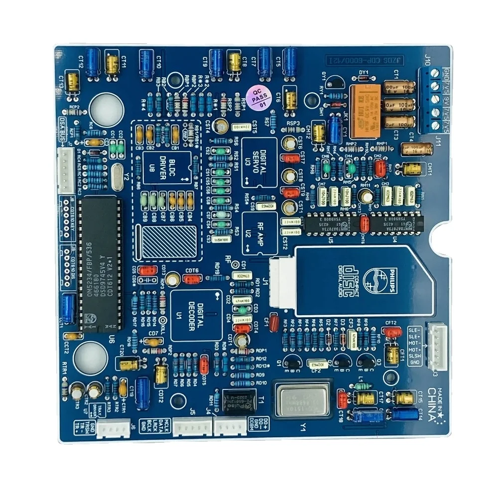 CD Turntable Board with Display Board Power Supply Coaxial, Fiber, IIS Output To Philips CDM12.1/VAM1201/VAM1202 Laser Head