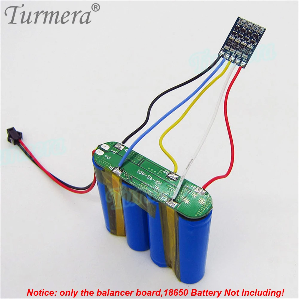 Turmera 3S 12.6V 4S 16.8V 5S 18V 배터리 밸런서 보호 보드 66mA 10.8V 12V 14.4V 21V 스크루 드라이버 배터리 사용