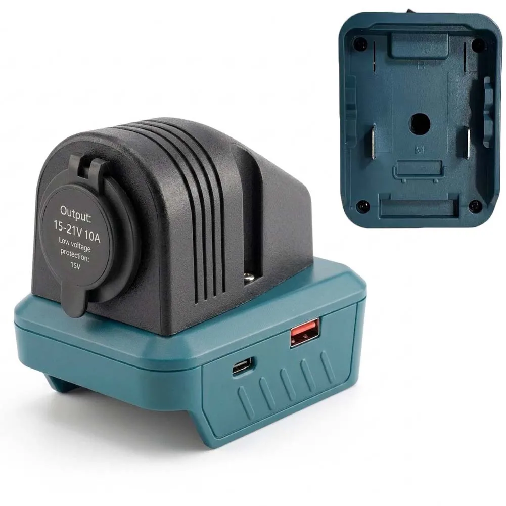 For 18V Lithium Tools Car Power Adapter For Construction Sites Stable Power Supply 15-21v Power Tool Accessory