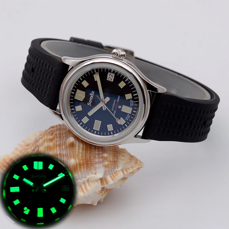 Semdu 38mm Men's Watch European and American Business Leisure Luxury Automatic Watch For Men Stainless steel Mechancial Watch