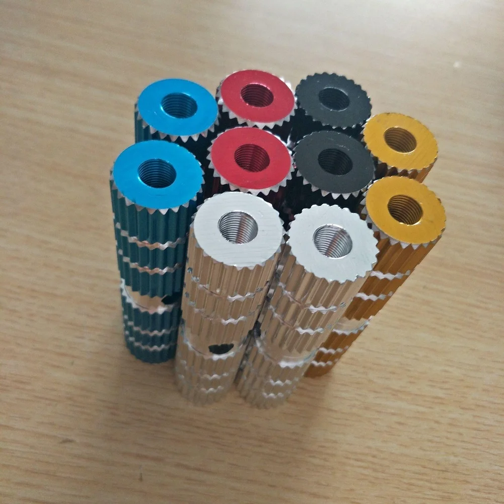 

2pcs Solid Footpost Aluminum Alloy Black Silver Red Blue Yellow Anti-Slip Mountain MTB Bicycle Power Parts For Various Mountain