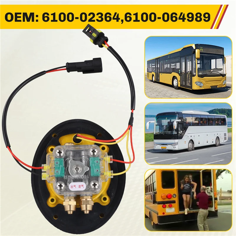 ABKQ-صمام الطوارئ البيضاوي لباب الركاب للحافلة 6100-02364,6100-064989