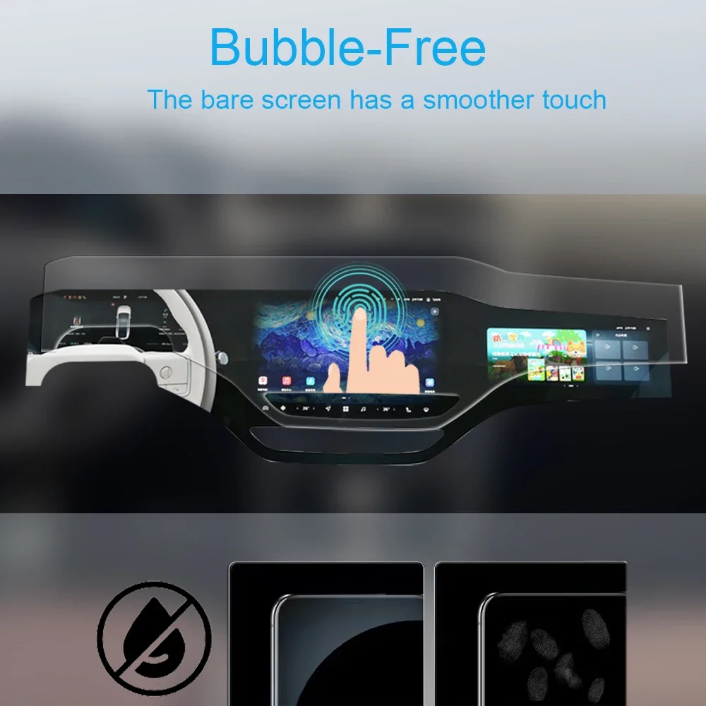 MUQSHI Car multimedia screen protective film LCD screen TPU transparent protective film Anti PPF For Rising Auto F7/R7 2023-2024