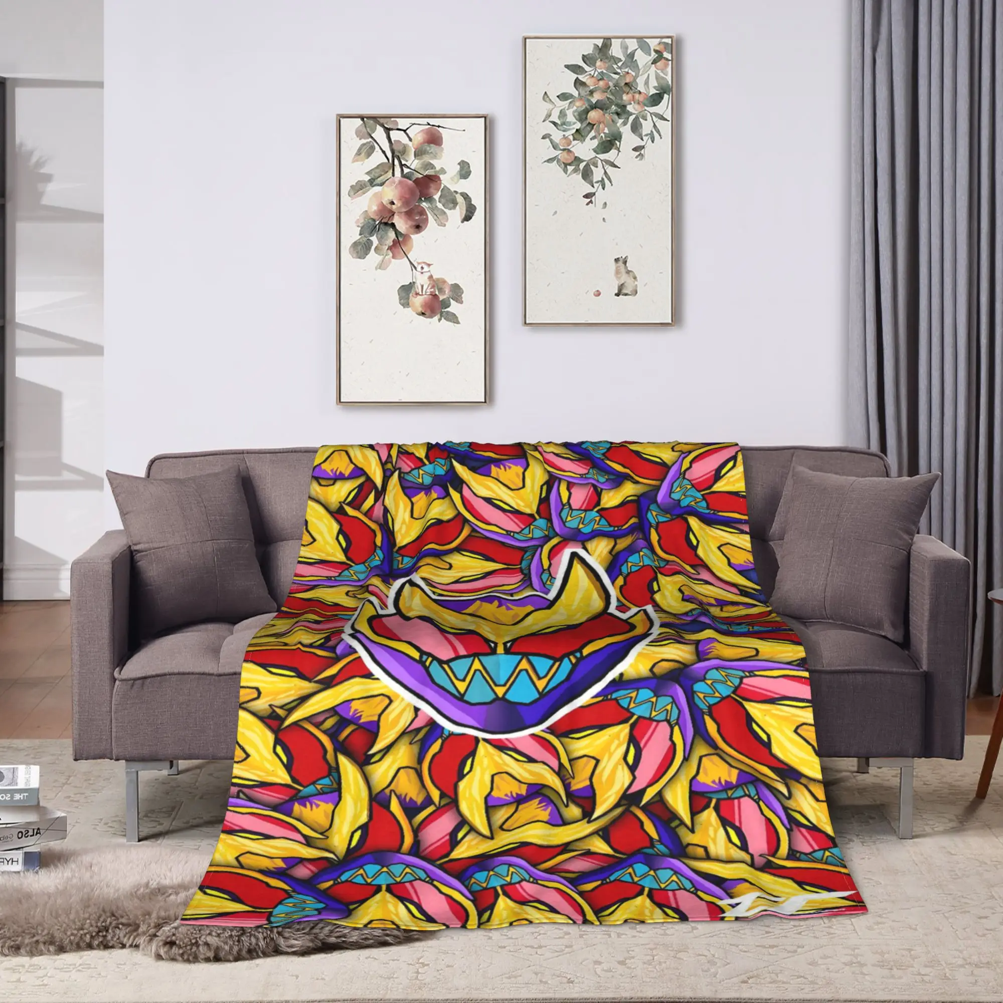 Multicolor Helmet Kamen Rider Soft Blankets  Picnic Plush Bedding Throws Graphic Home Decor Flannel Bedspread Sofa Bed Cover