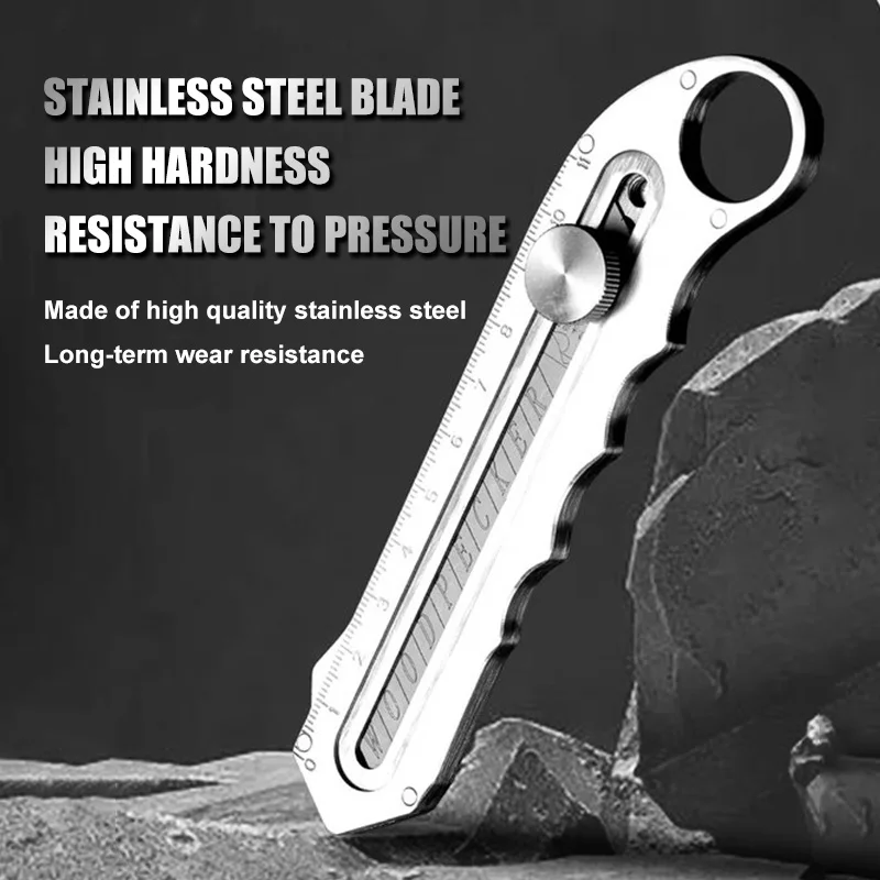 Couteau utilitaire en acier inoxydable, haute dureté durable, qualité industrielle, tout porte-couteau