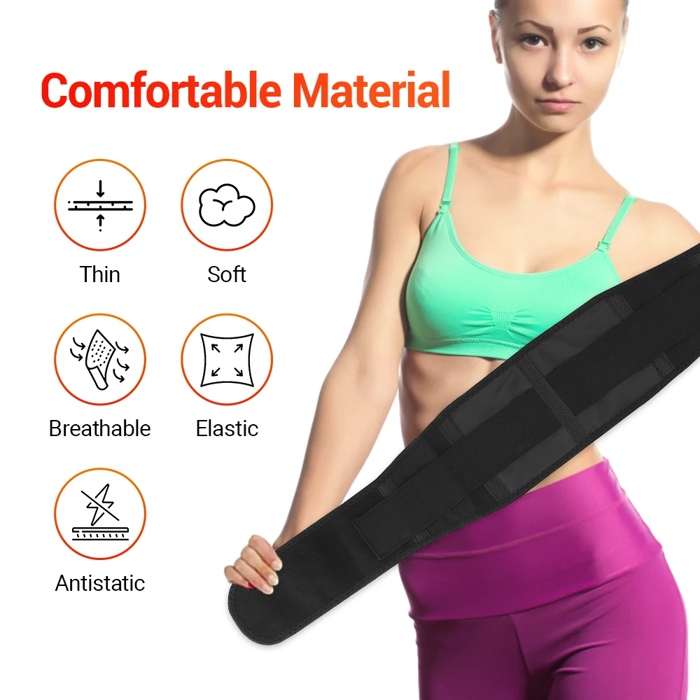 Self Heating Lower Back Supports Magnetic Therapy Lumbar Waist Bandage Back Waist Belt Tourmaline Waist Brace Support Belt Band