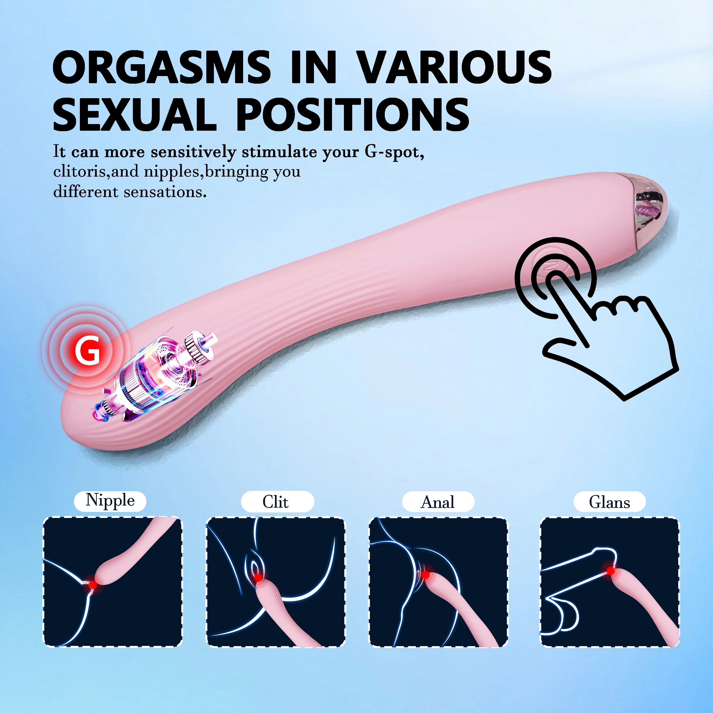 Kraftvoller Rabbit Vibrator Zur G-punkt- Und Klitorisstimulation_voghion.com