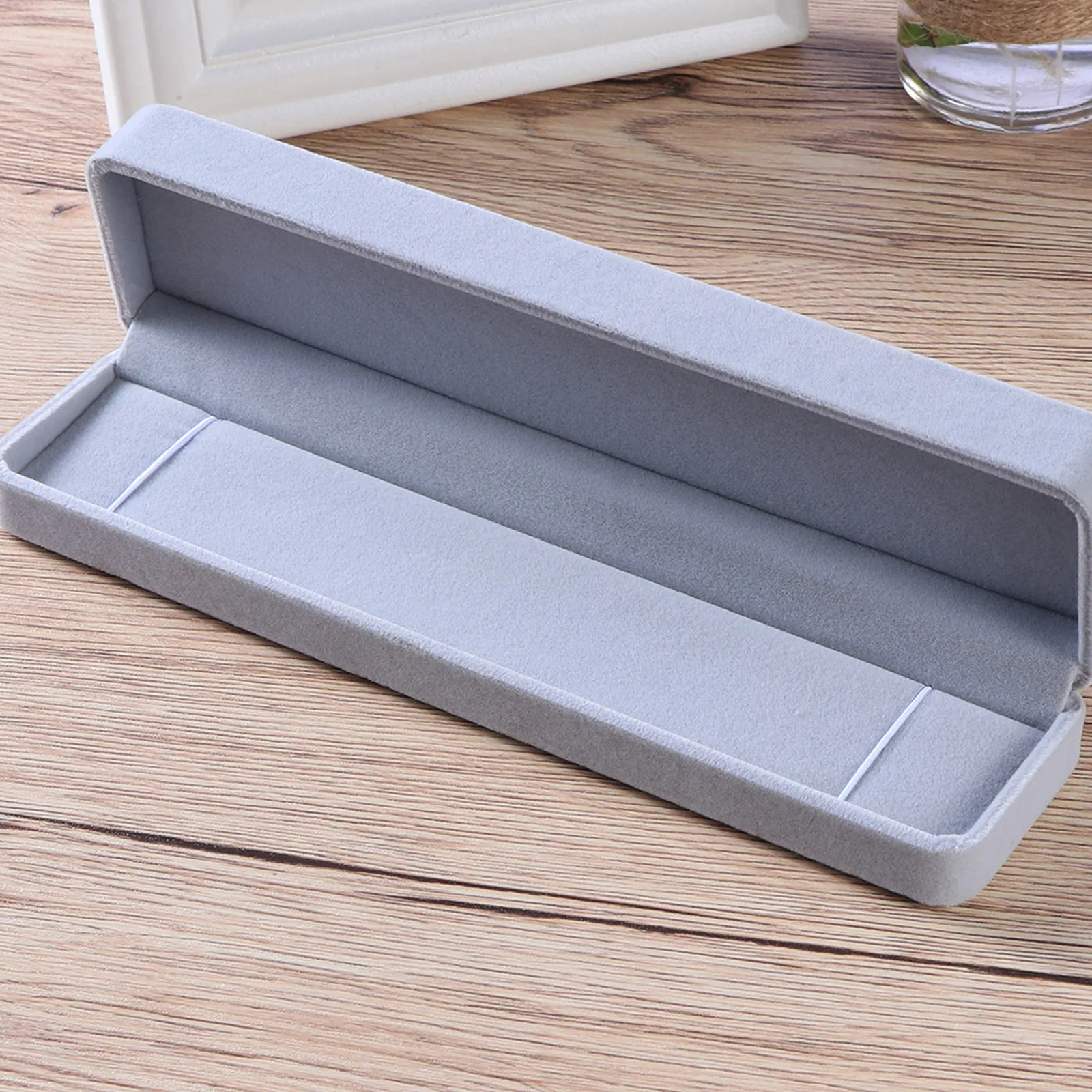 

Jewelry Storage Box Metal Rectangular For Necklace Bracelet Watch Earrings Pendant Brooch Hair Clip Organizer Case