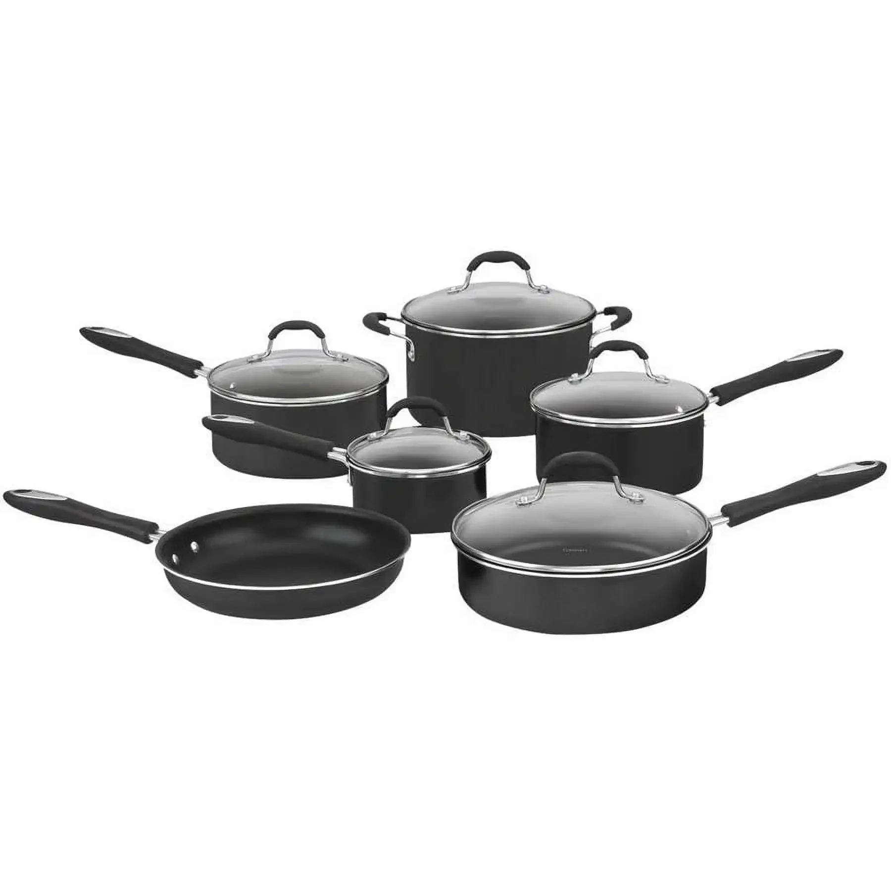 

11-Piece Cookware Set, Black