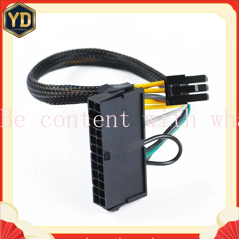YD 1PCS ATX Power Supply Cable Cord 24-pin 24Pin to 6-pin 6Pin Adapter Cable for Dell Optiplex3050 3060 5050 7050 7070 7080 MT