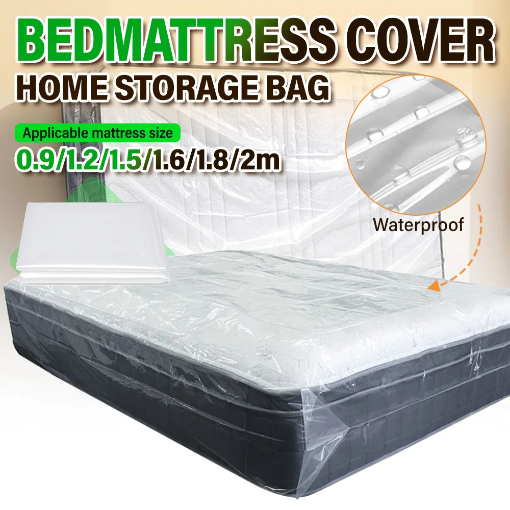 

Сумка для упаковки матраса. Сумка из полиэтиленовой пленки. Большой пластиковый пакет. Пыленепроницаемая и влагостойкая сумка для перемещения и хранения.