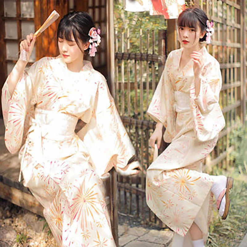 Kimono tradicional japonés Yukata Haori para mujer, vestido de blusa de Cosplay, ropa de fotografía de moda de verano, vestido de fiesta