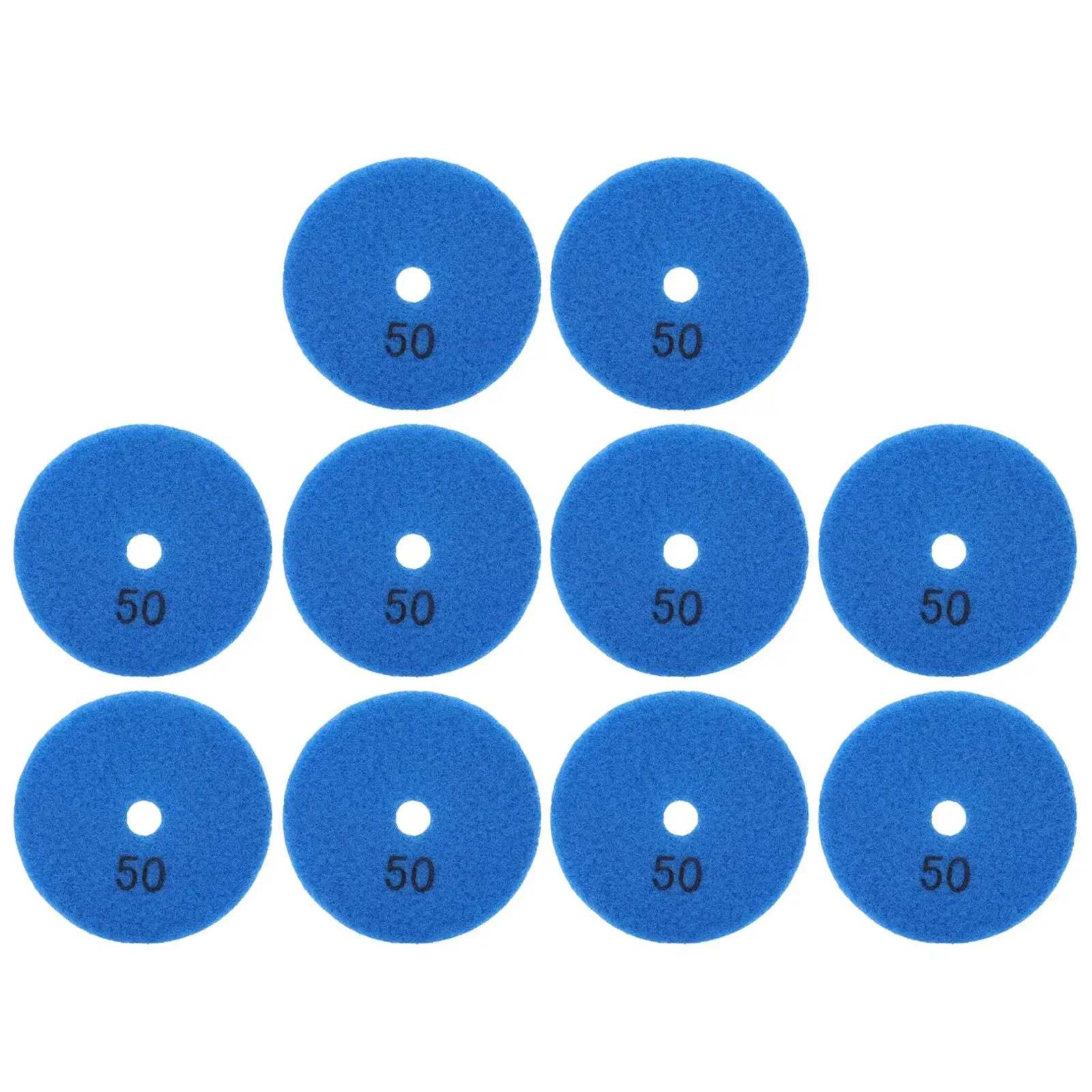 10Pcs 3in Sanding Discs Pads Buffing Polishing Diamond for Marble Concrete Stones 50 Mesh