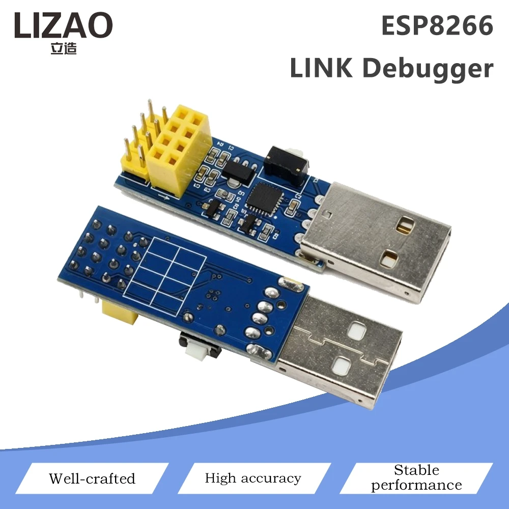 ESP8266 LINK Debugger USB Downloader Programmer CH340 Serial Adapter Module For ESP-01 ESP-01S ESP8266 Wi-Fi Module