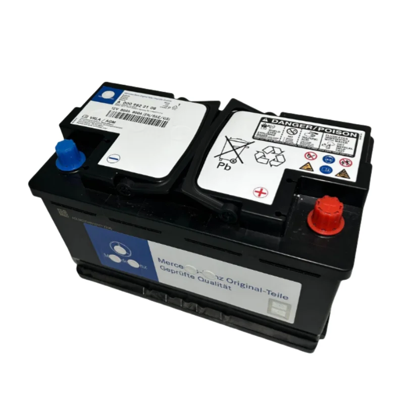 لمرسيدس بنز W212 w204 w205 w246 w117 w207 واط 156 000 982 2108 بطارية 12 فولت 80Ah AGM بدء تشغيل السيارة بطارية الرصاص الحمضية #5