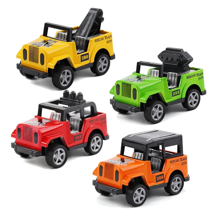 Boys Pull Back Car Model Children's Mini Off-road Jeep Toy Car Baking Cake Decoration Children's Educational Birthday Gift