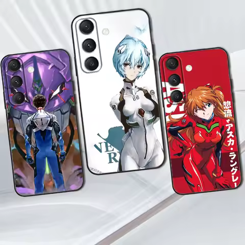 E-Evangelions E-EVA Phone Case For Samsung Galaxy S25,S24,S21,S22,S23,S30,Ultra,S20,Plus,Fe,Lite,Note,10,9,5G Black Cover