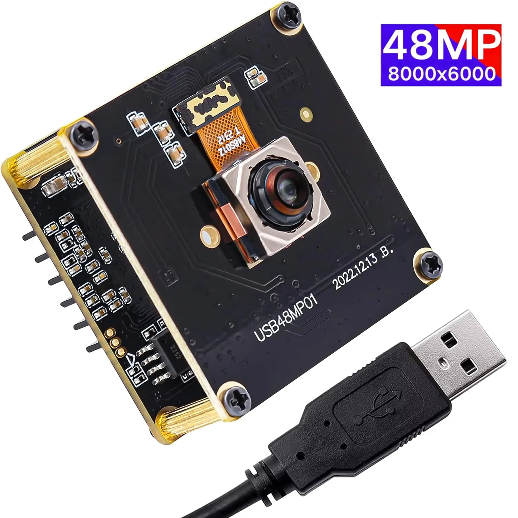 

ELP 48MP Autofocus USB Camera Module Ultra HD 4K Embedded UVC Webcam for Computer PC Lightburn Camera for Robotic Machine Vision