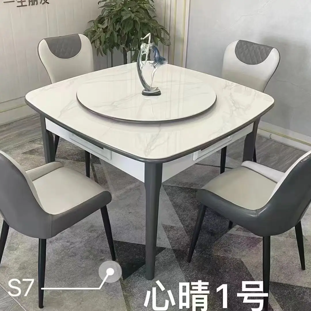 2025 new mahjong table household dining table mahjong machine automatic rock slab solid mahjong family hotel