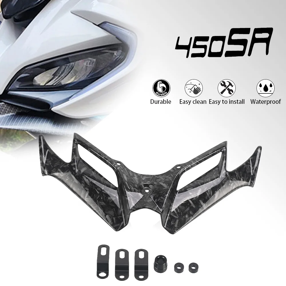 SR450 2022-2024 Accessories Fairing Aerodynamic Winglet Cover Fixed Wind Wing Motorcycle Parts For CFMOTO 450SS 450SR SS 450 SR