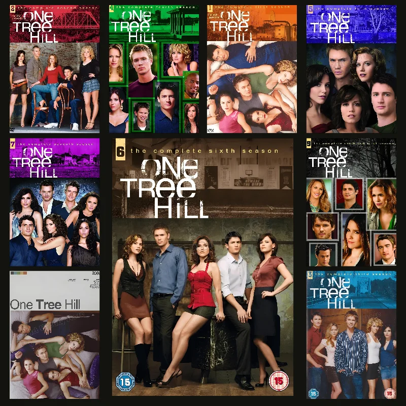 

Classic TV Show Series One Tree Hill Retro Film Poster Self-adhesive Art Waterproof Paper Sticker Coffee House Room Wall Decor