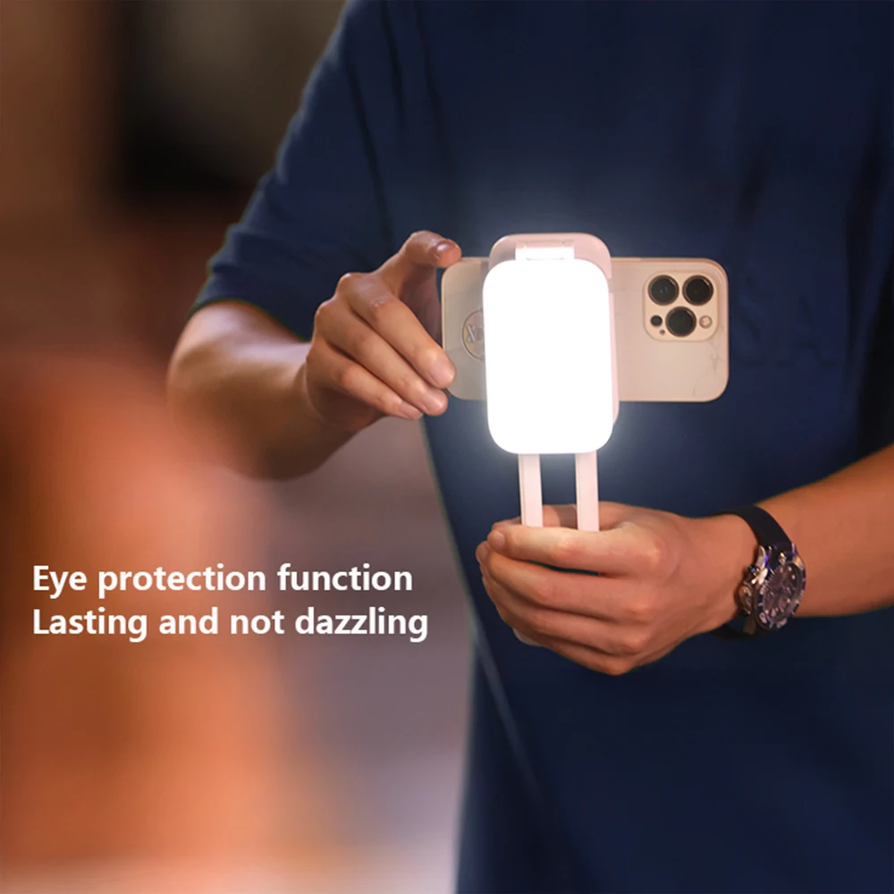 Comodo telefono a colori RGB Luce di riempimento Anello luminoso a LED portatile con treppiede Selfie Luce a LED Fotografia Luce per riprese video