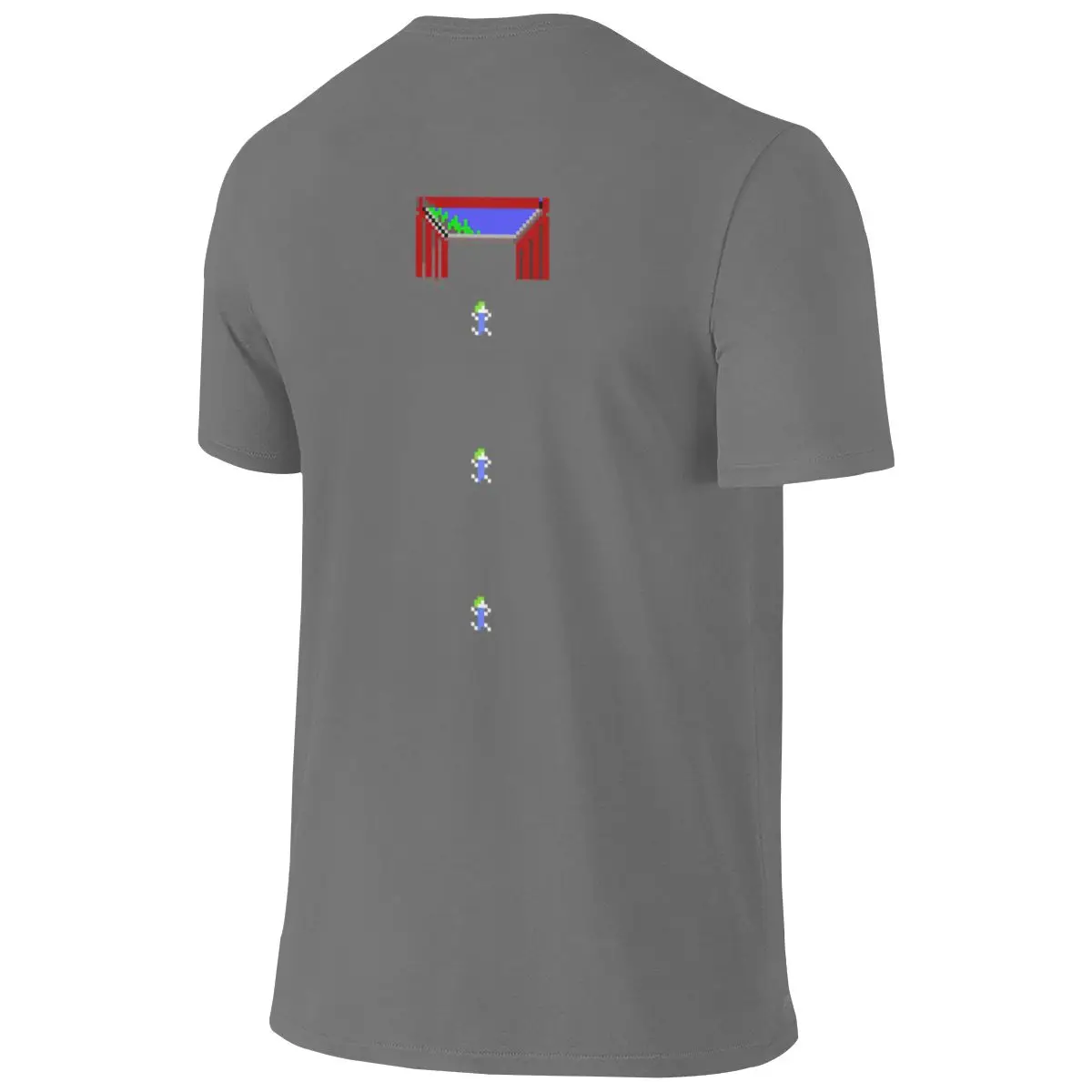 Lemmings Pixel DOS Game Fan Shirt Versatile Reversible T-shirt Japanese Style Fresh Light Color Schemes Tee