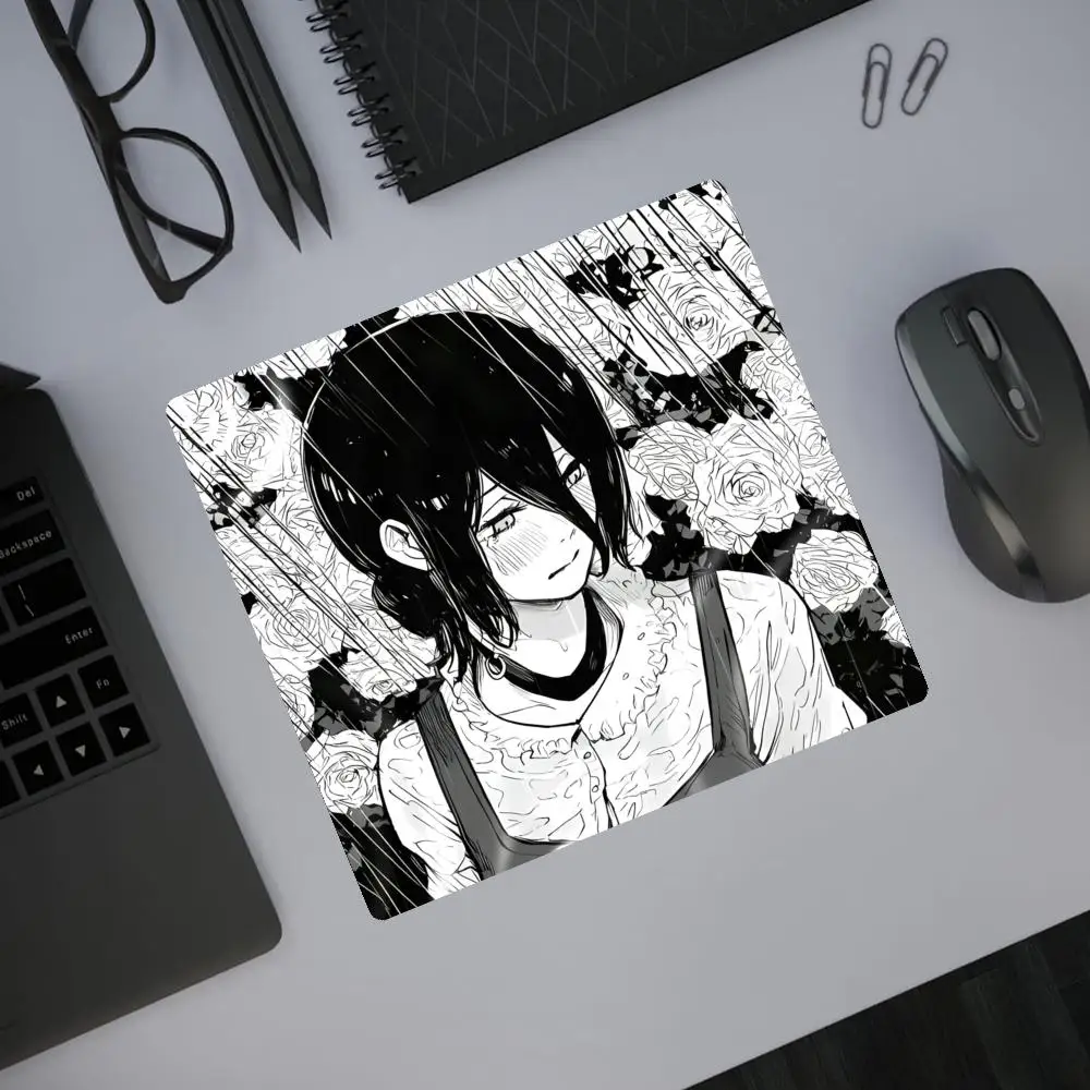 HD Anime C-Chainsaw Man PC Gaming Reze Inspired Mouse Pad E-Sports Square Speed Waterproof Kawaii Girls Desk Mats Gamer HYBXAXC