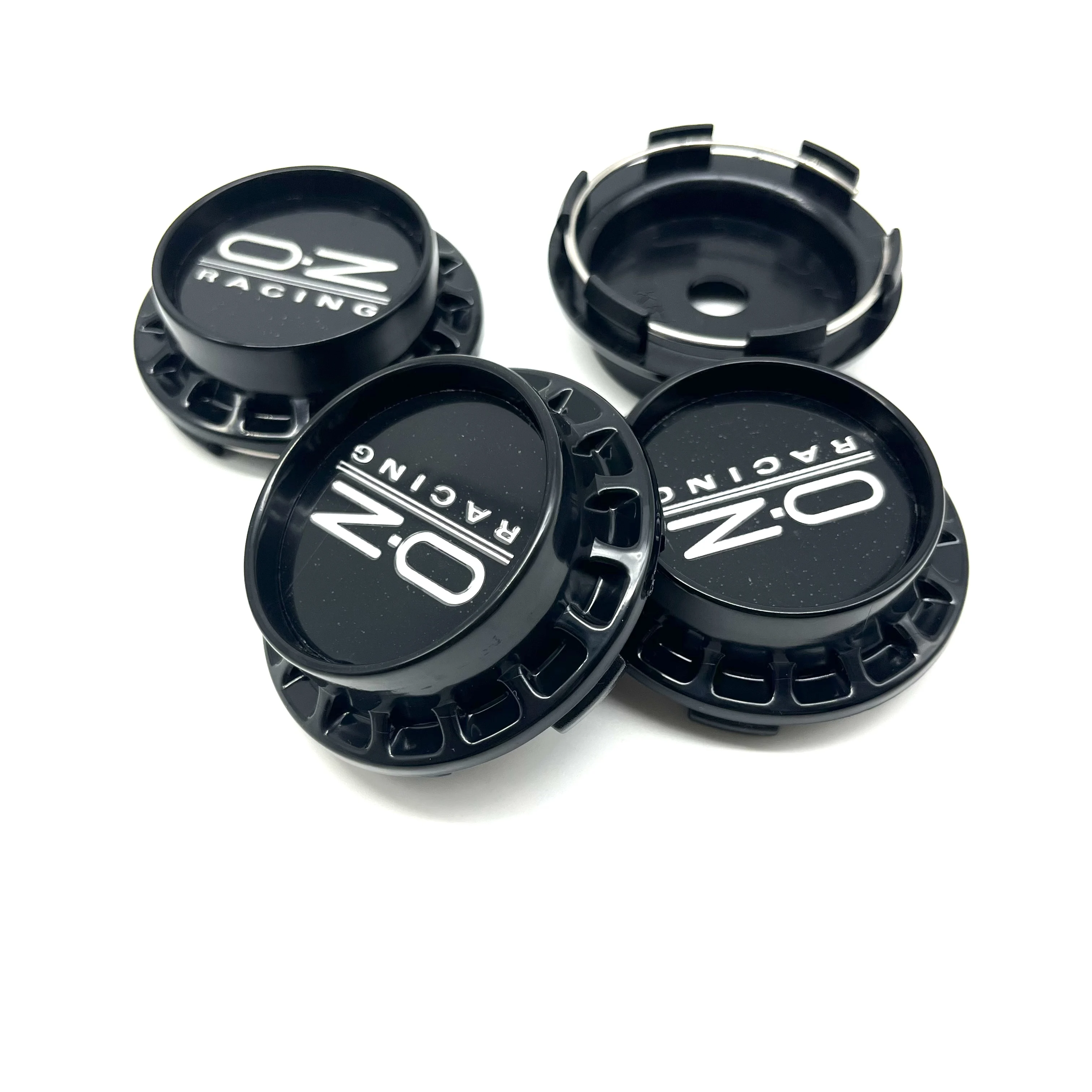 4 stuks/verpakking 67mm auto wielnaafdoppen velg centrum hub cover K67 hoge dop passend voor 45mm OZ O.Z Racing embleem stickers styling accessoires
